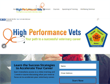Tablet Screenshot of highperformancevets.com